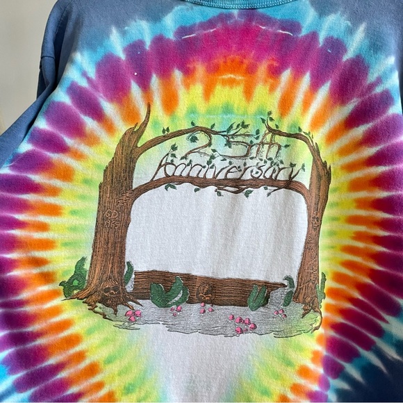 Grateful Dead 1990 Vintage 25th Anniversary Tie-Dye Rock T-Shirt - Picture 5 of 8